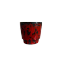 West German Lava Red Ceramic Vase