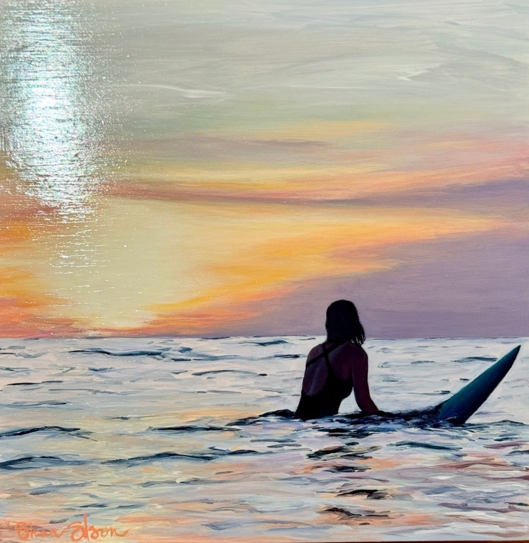 Surfer Silhouette, Shannon Gilson