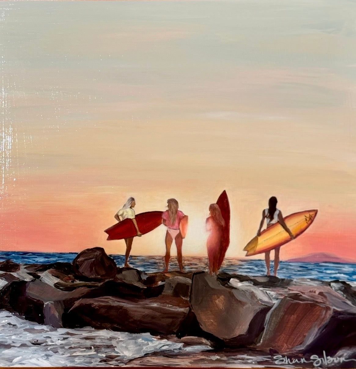 Surfer Silhouette, Shannon Gilson