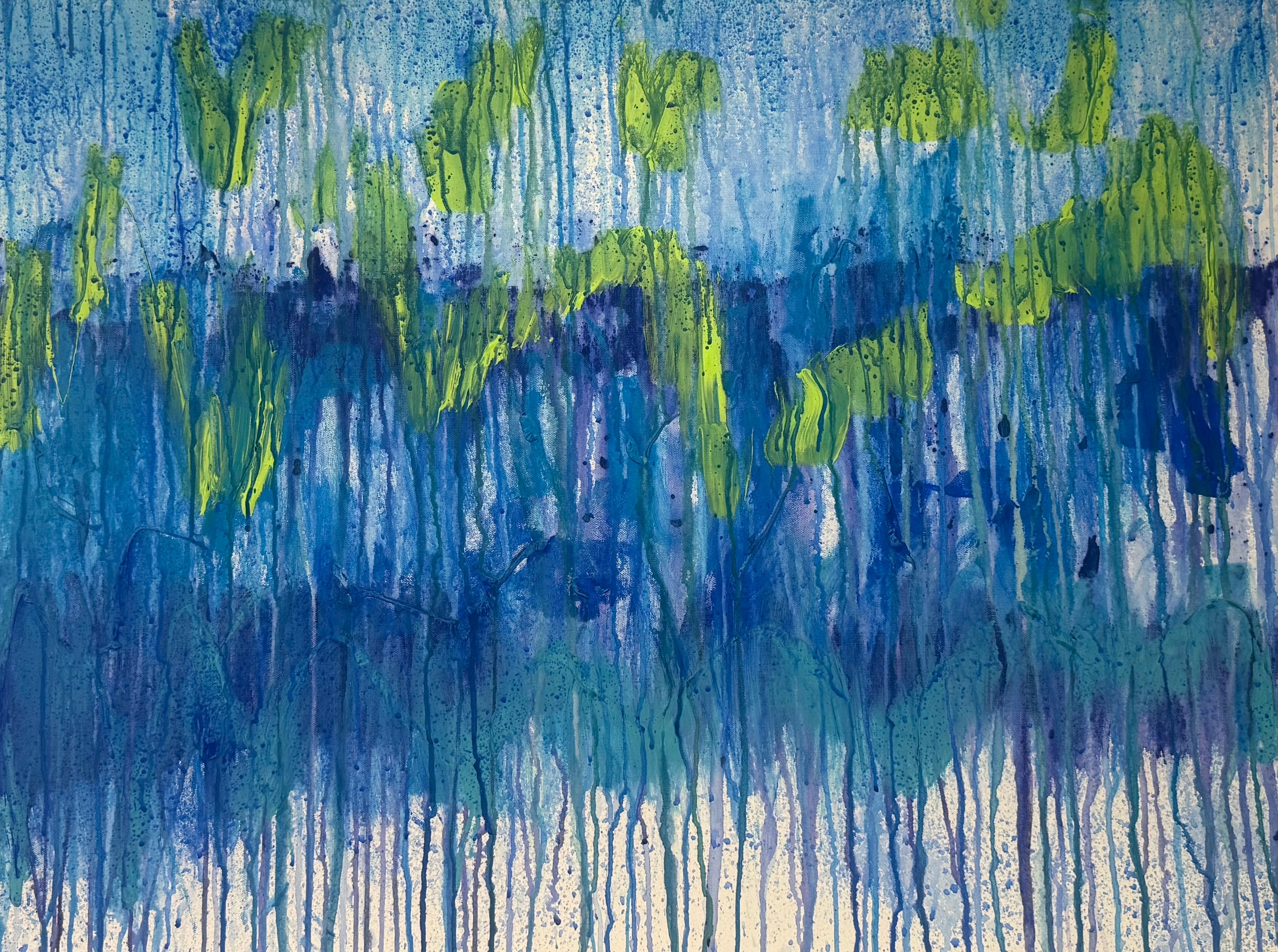 Blue Splatter